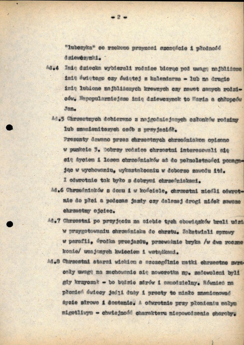 Chrzciny dawniej a dziś