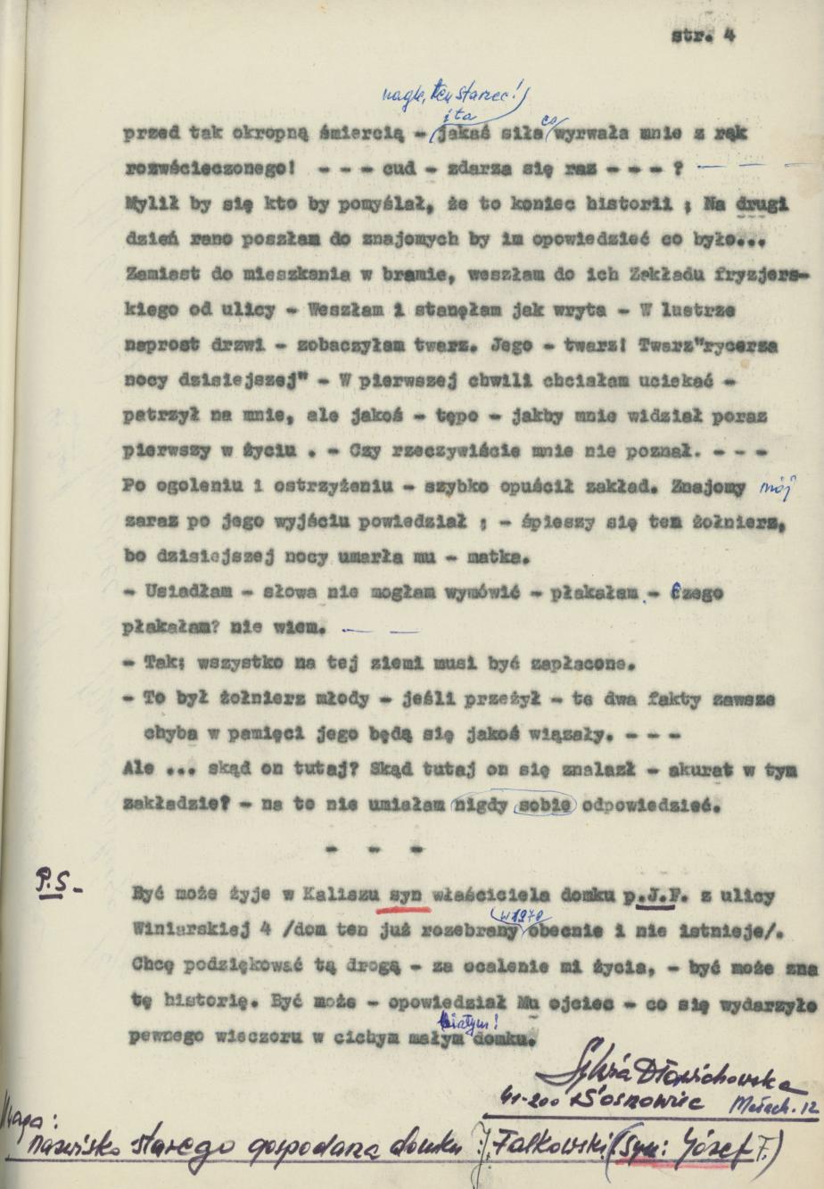 Z pamiętnika aktorki, Sylwii Dławichowskiej