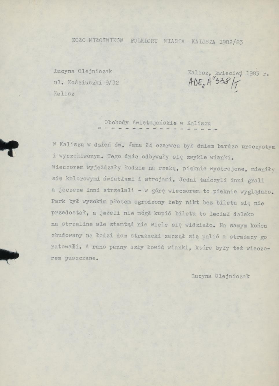 Obchody świętojańskie w Kaliszu