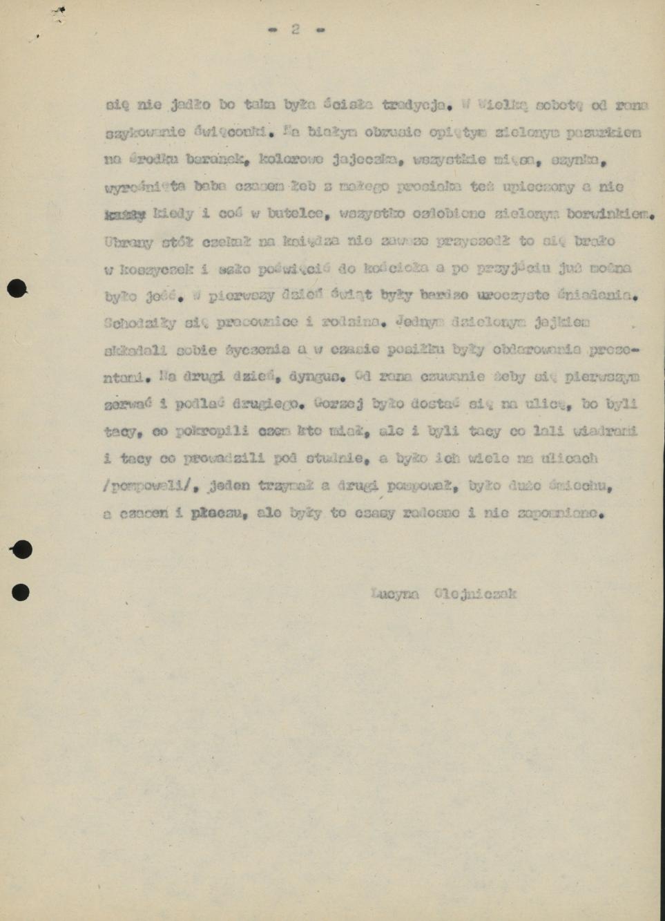 Okres Wielkiego Postu i Świąt