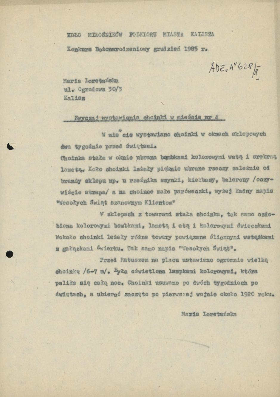 Zwyczaj wystawiania choinki w mieście