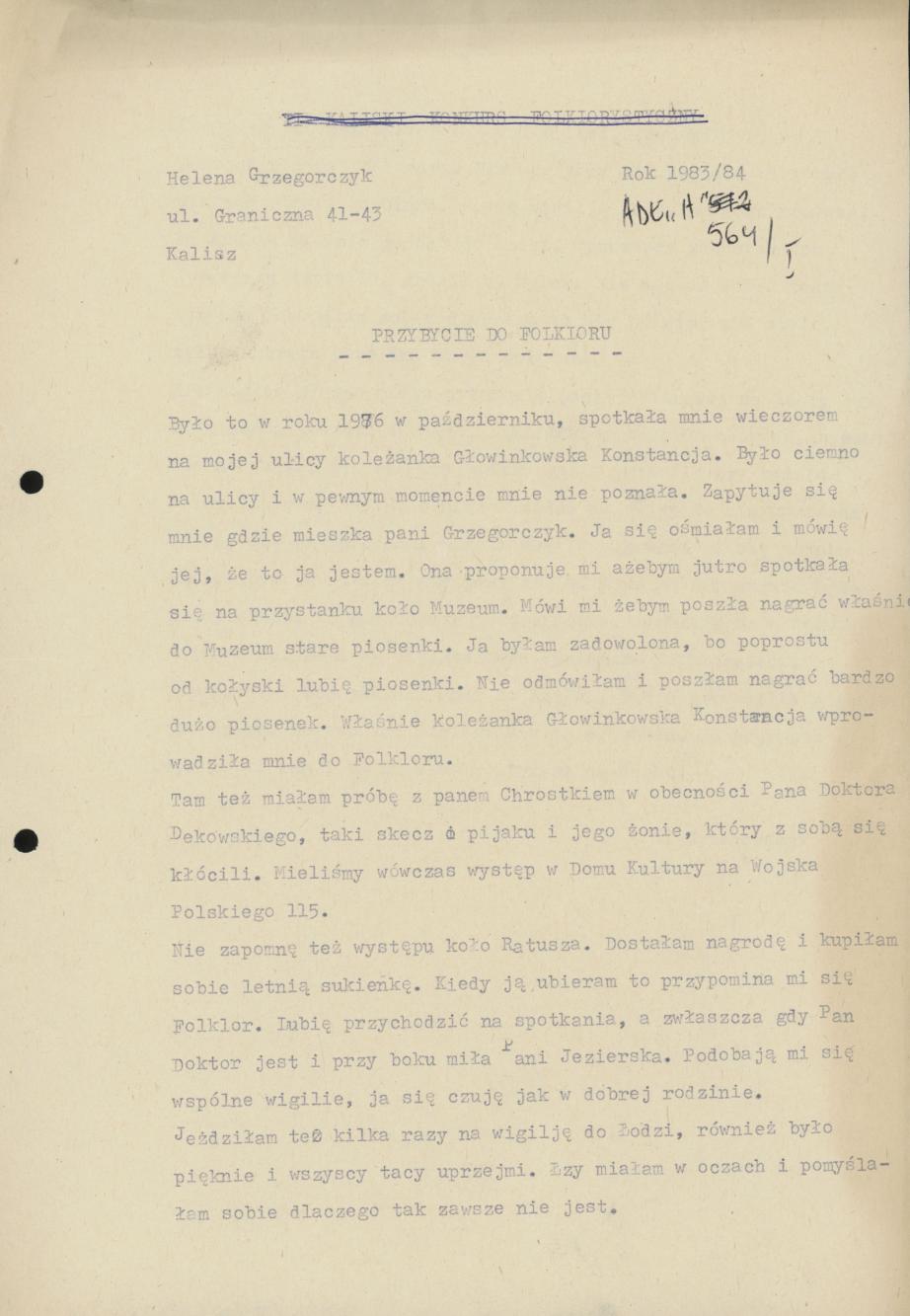 Przybycie do Folkloru