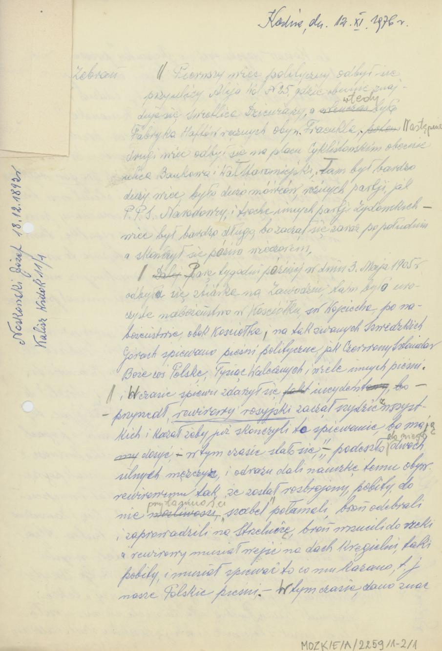 Zebrania, wiece i związane z nimi wydarzenia na terenie Kalisza