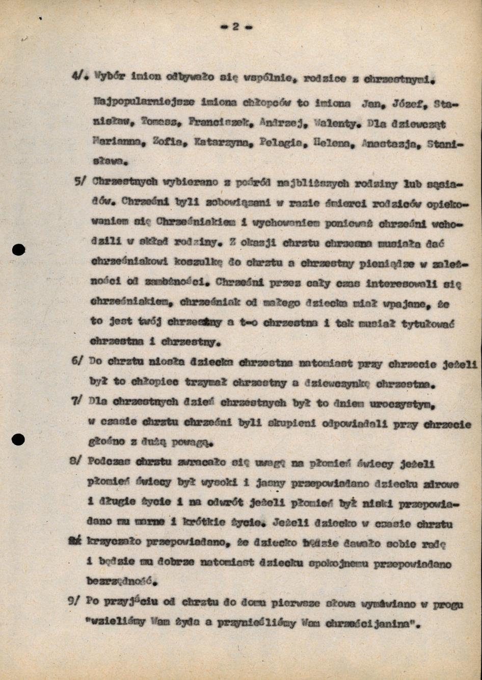 Chrzciny dawniej i dziś