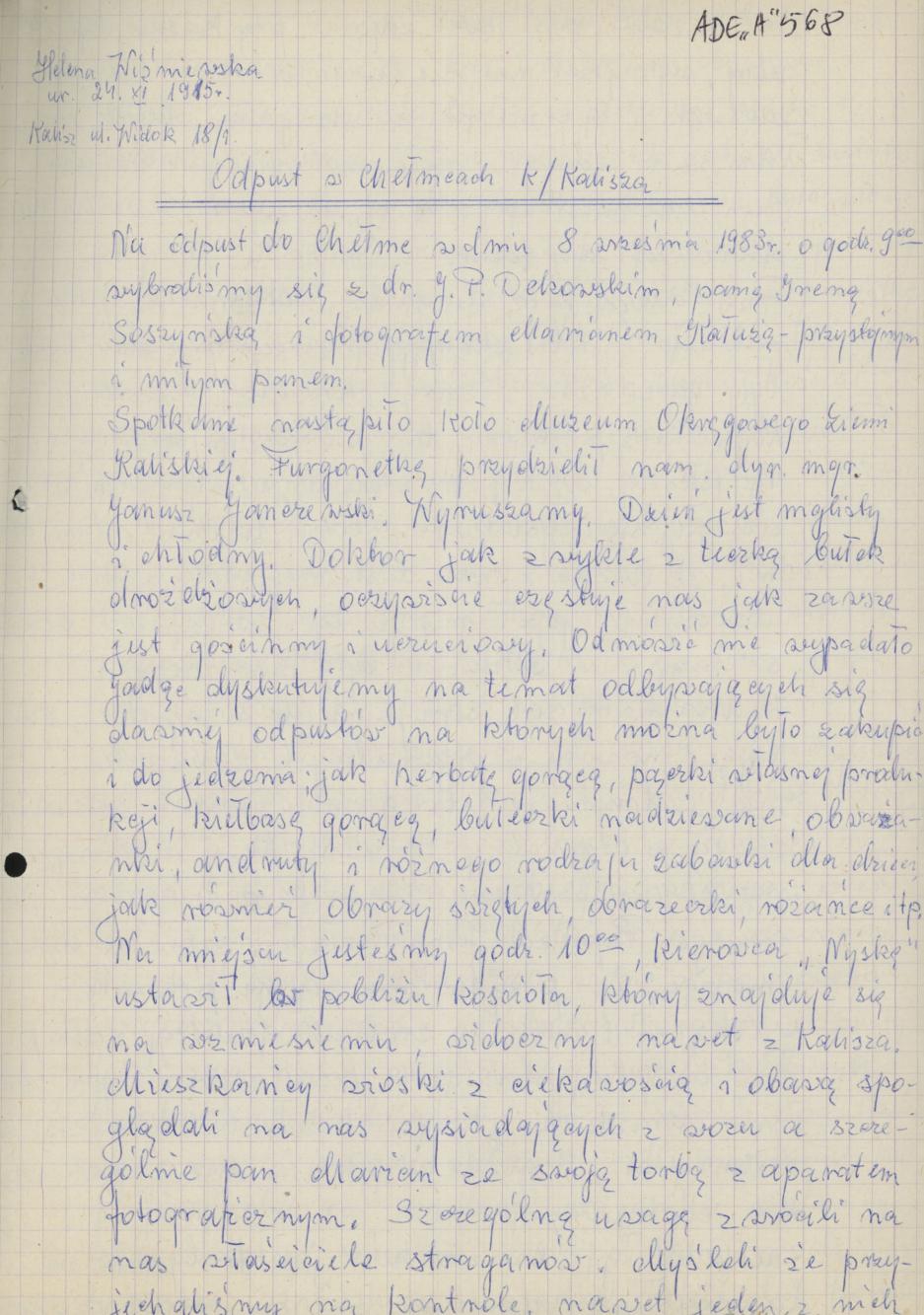 Odpust w Chełmcach koło Kalisza