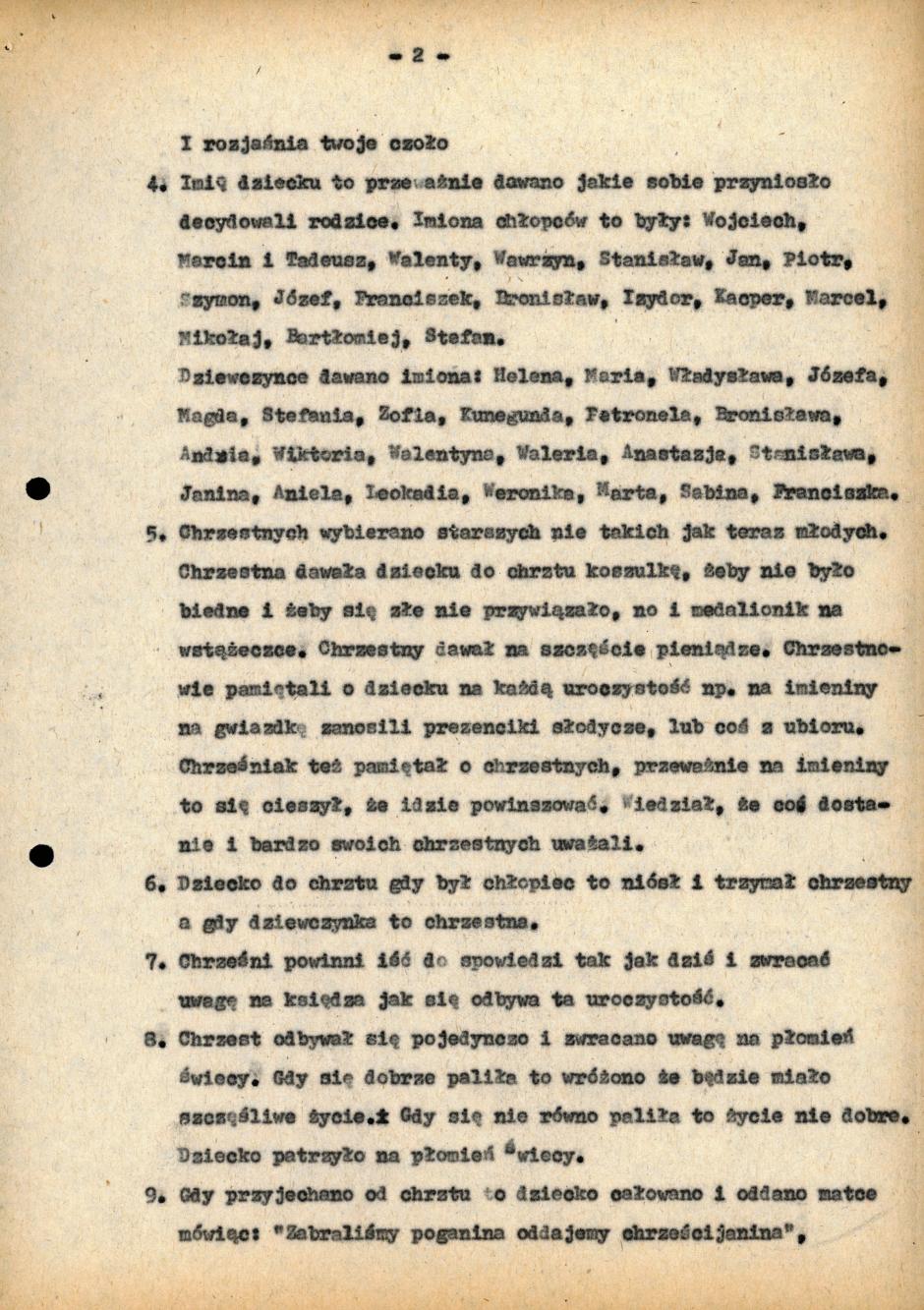 Chrzciny dawniej a dziś