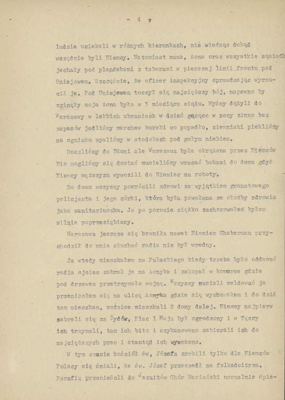 Chóry kaliskie w czasie okupacji