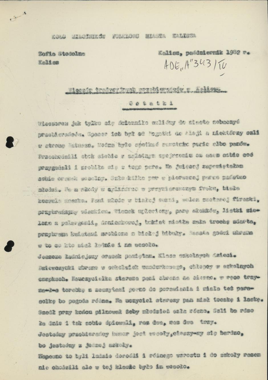 Wieczór tradycyjnych przebierańców w Kaliszu