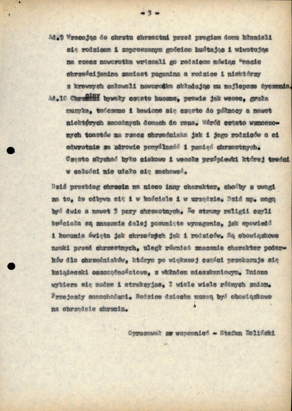 Chrzciny dawniej a dziś