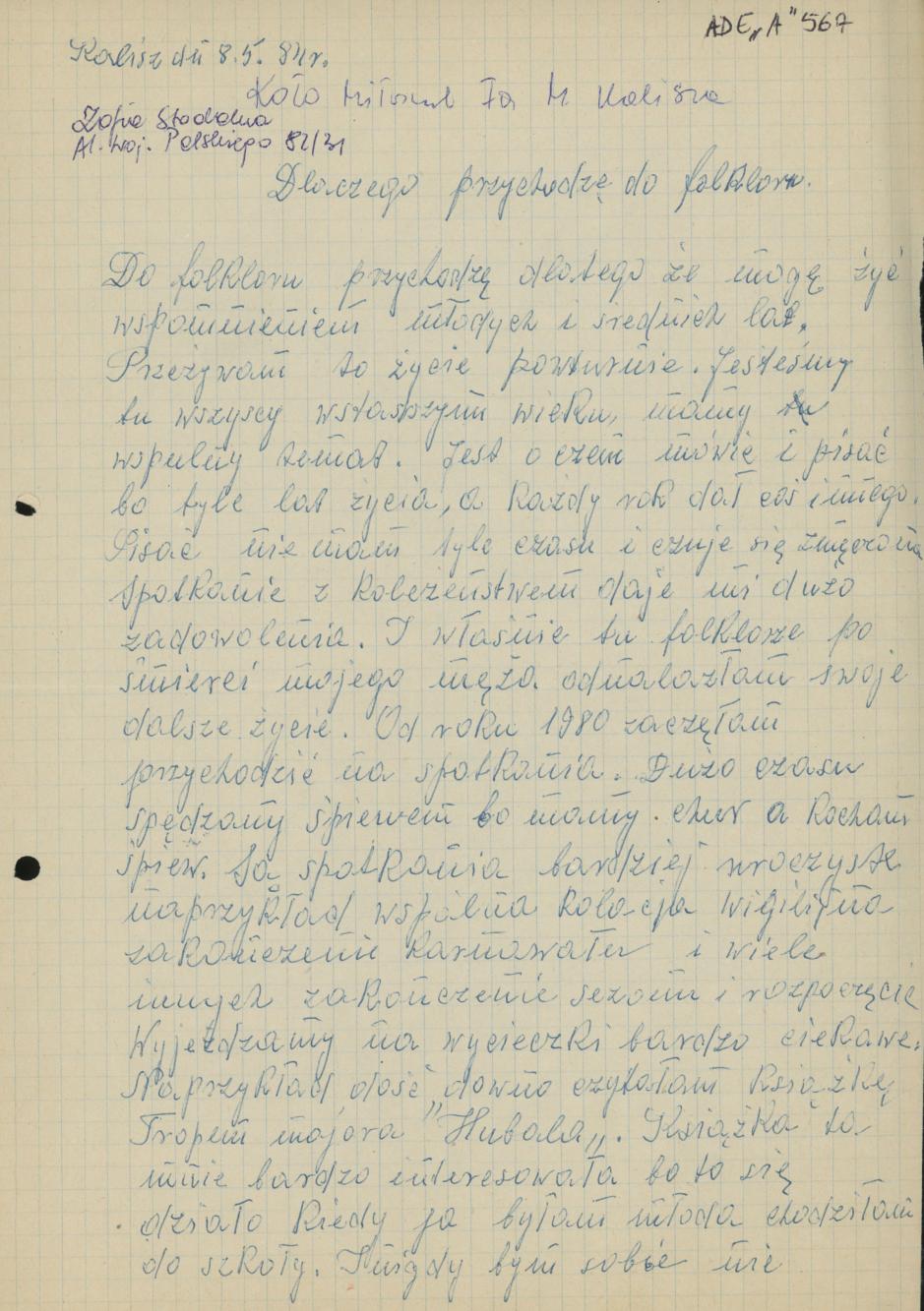 Dlaczego przychodzę do Folkloru