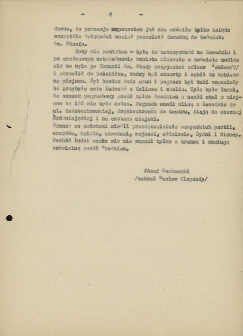 Zebrania i wiece i związane z nimi wydarzenia na terenie Kalisza