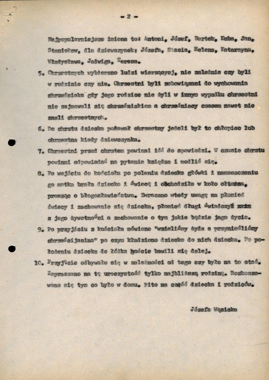 Chrzciny dawniej a dziś