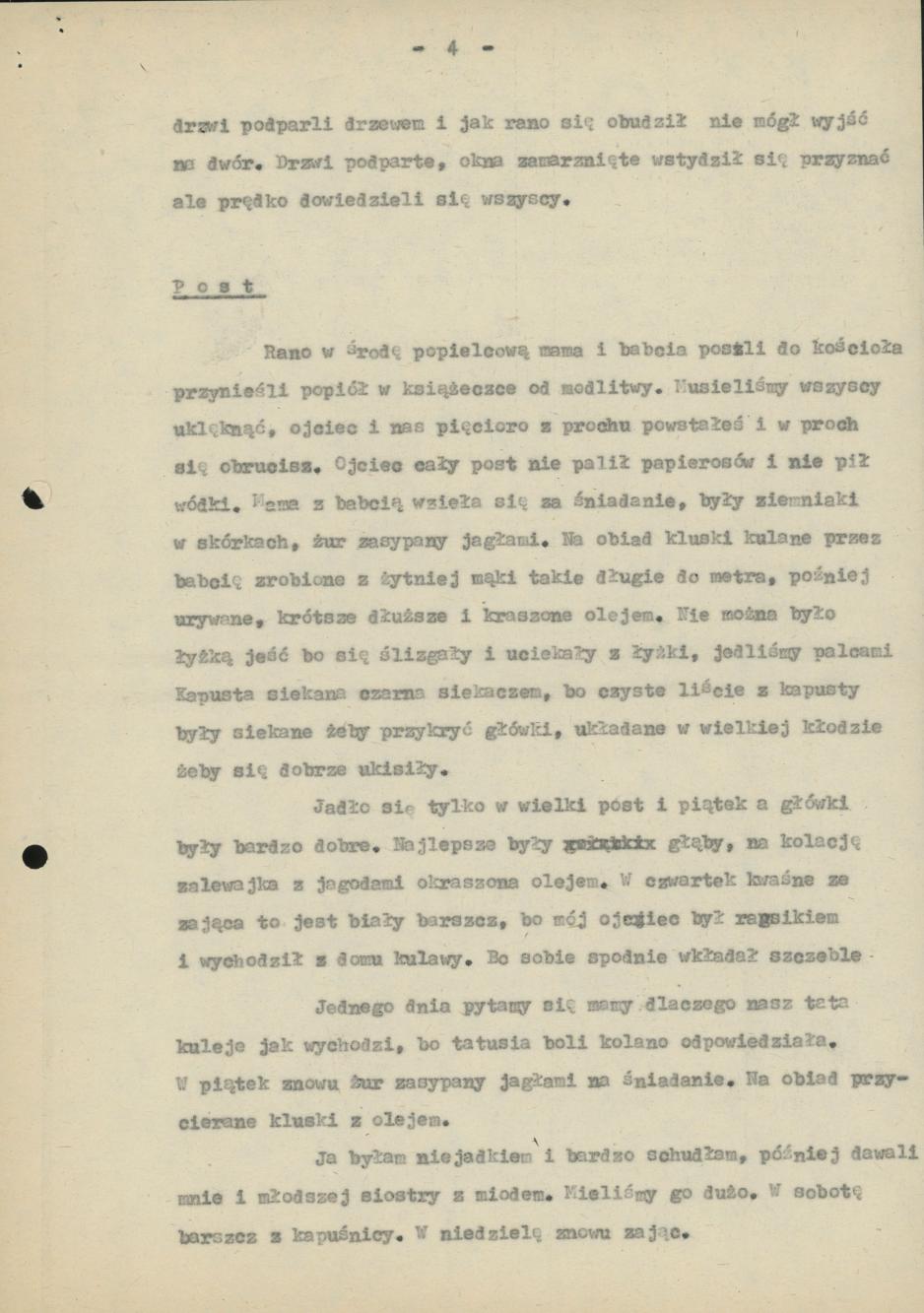 Ostatki, popielec i cały post sprzed 60 lat