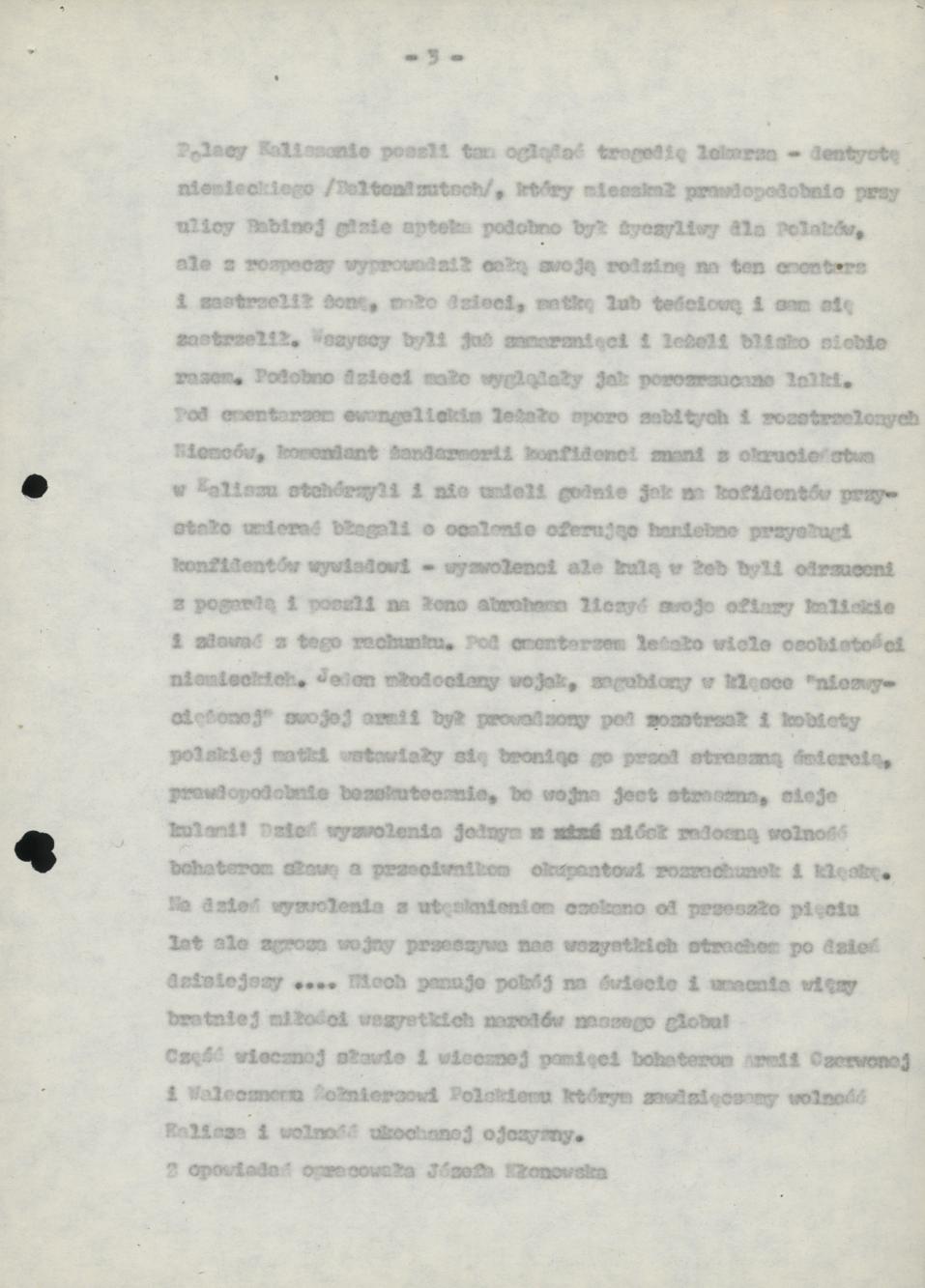 Dzień wyzwolenia miasta Kalisza 23 stycznia 1945
