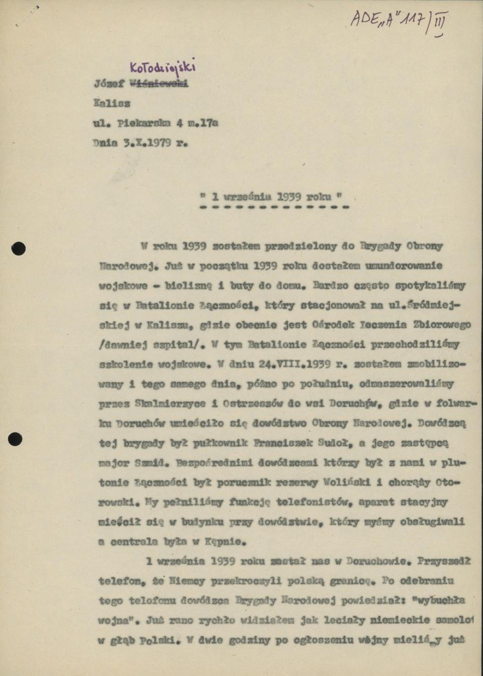 1 września 1939 roku