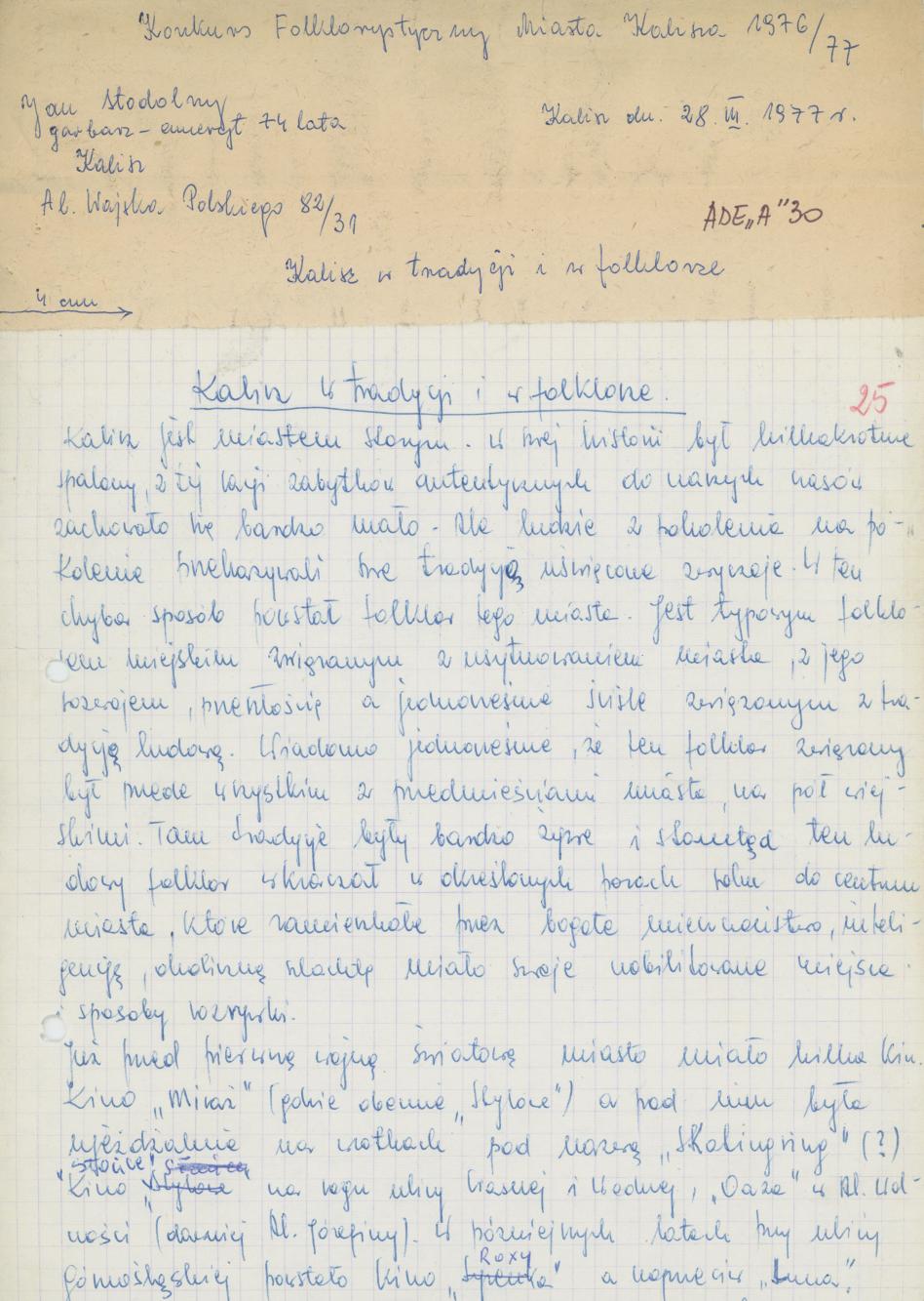 Kalisz w tradycji i w folklorze