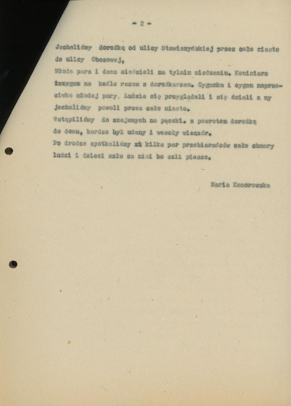 Ostatki i przebieranie