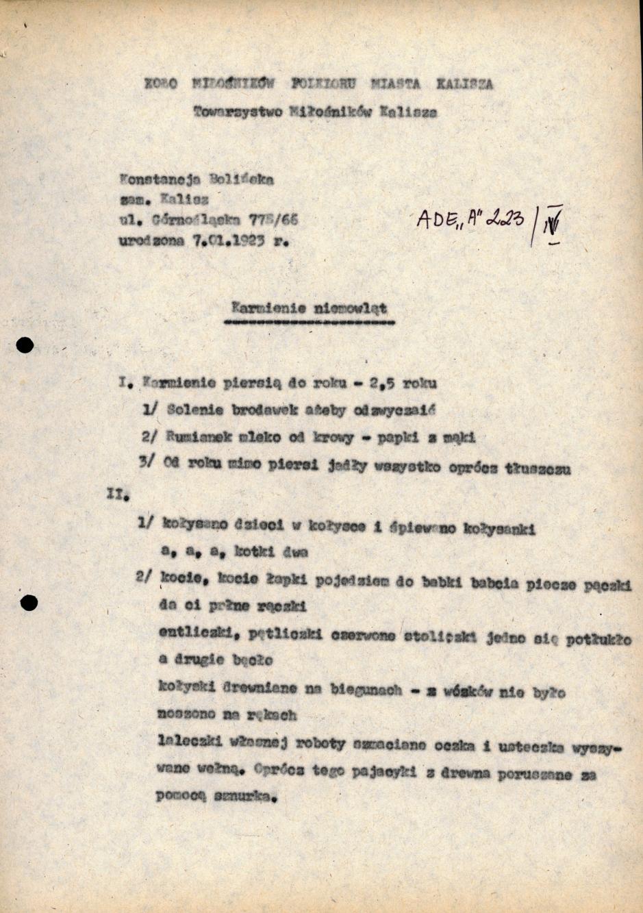 Karmienie niemowląt