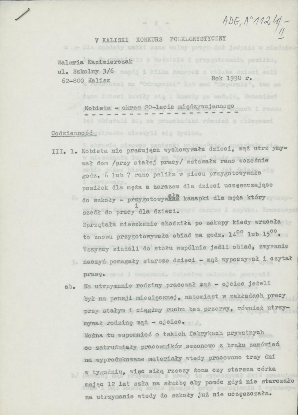 Kobieta - okres 20-lecia międzywojennego