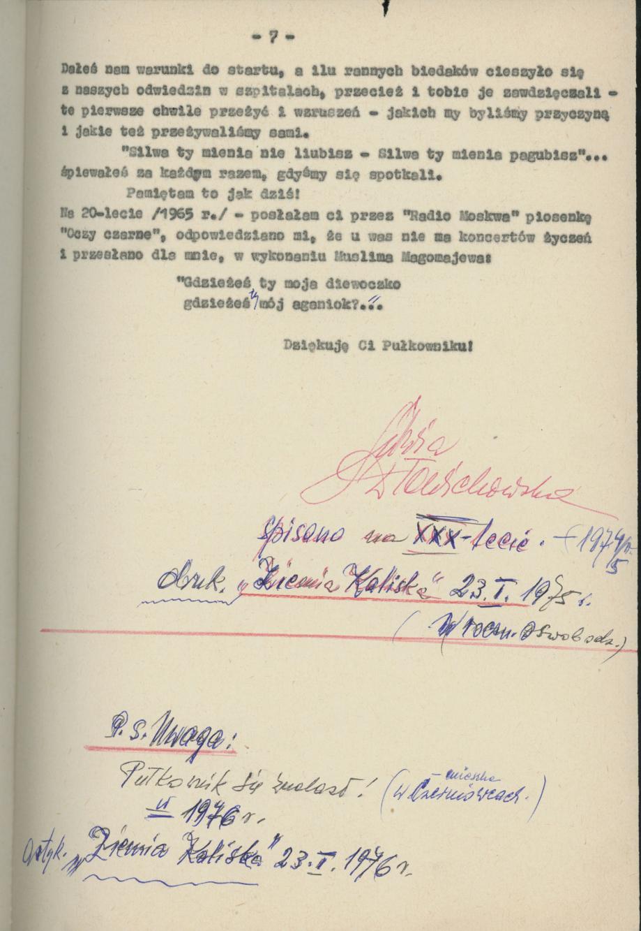 Z pamiętnika aktorki, Sylwii Dławichowskiej