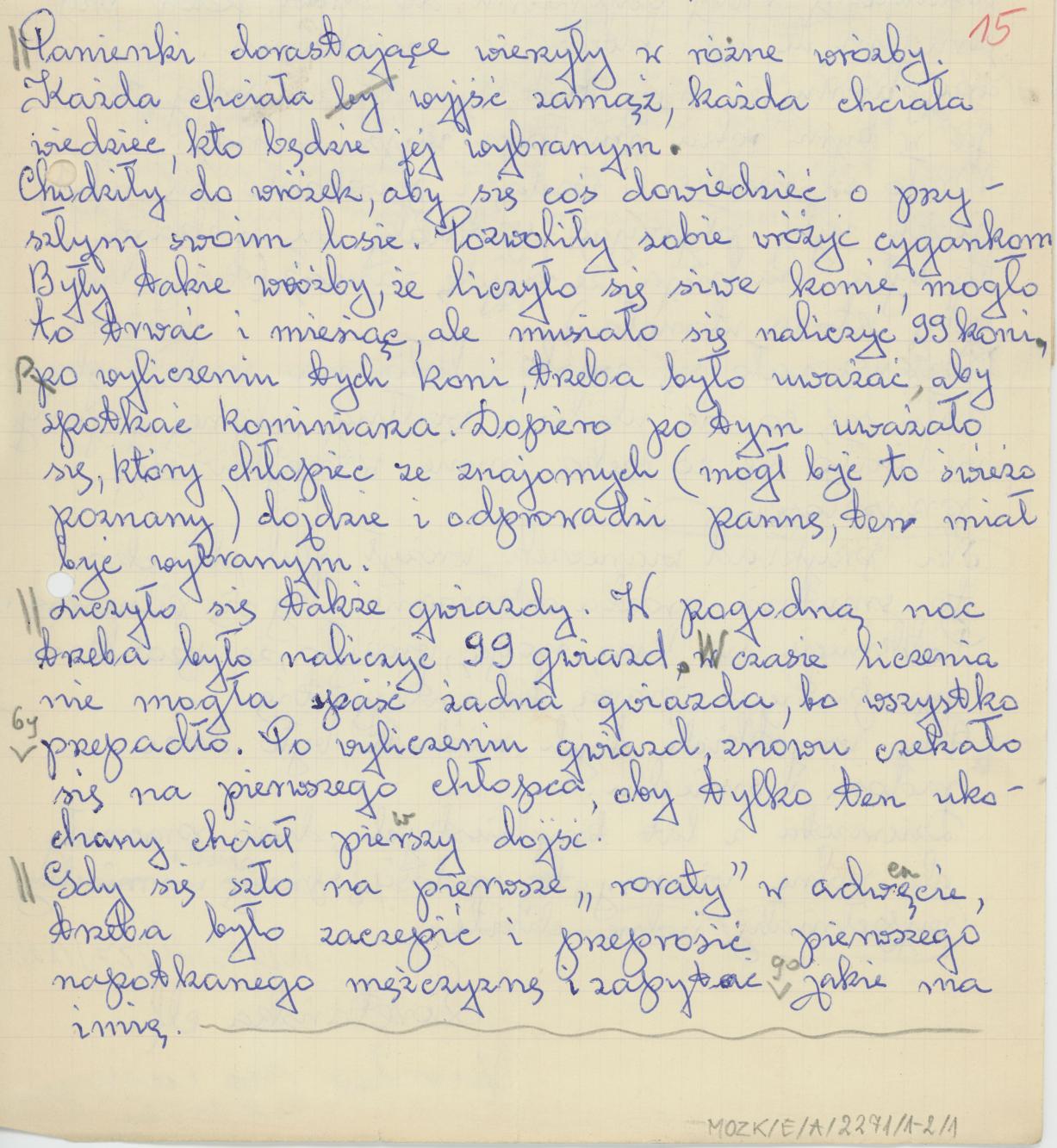 Wróżby i wierzenia panieńskie z lat trzydziestych