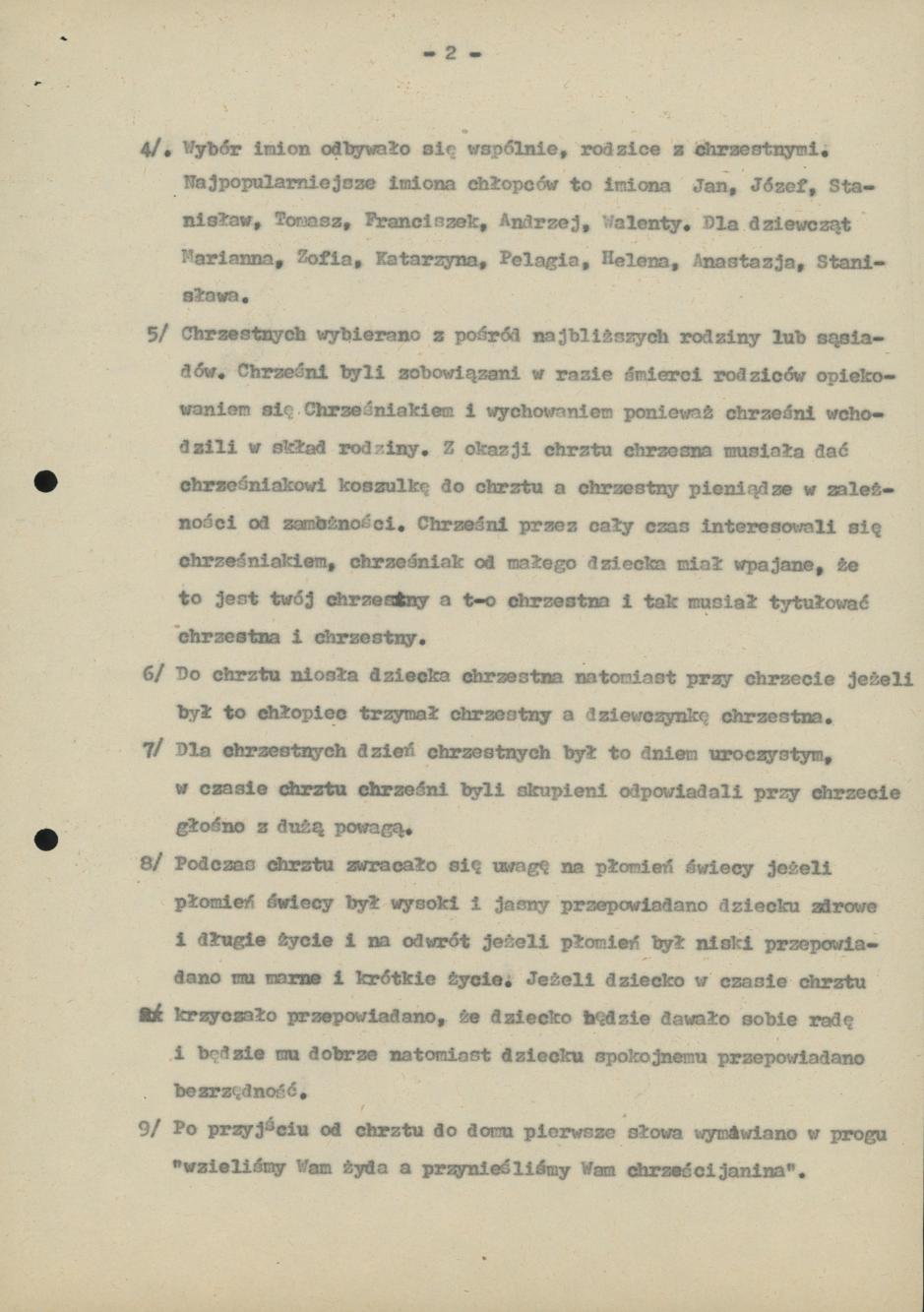 Chrzciny dawniej i dziś