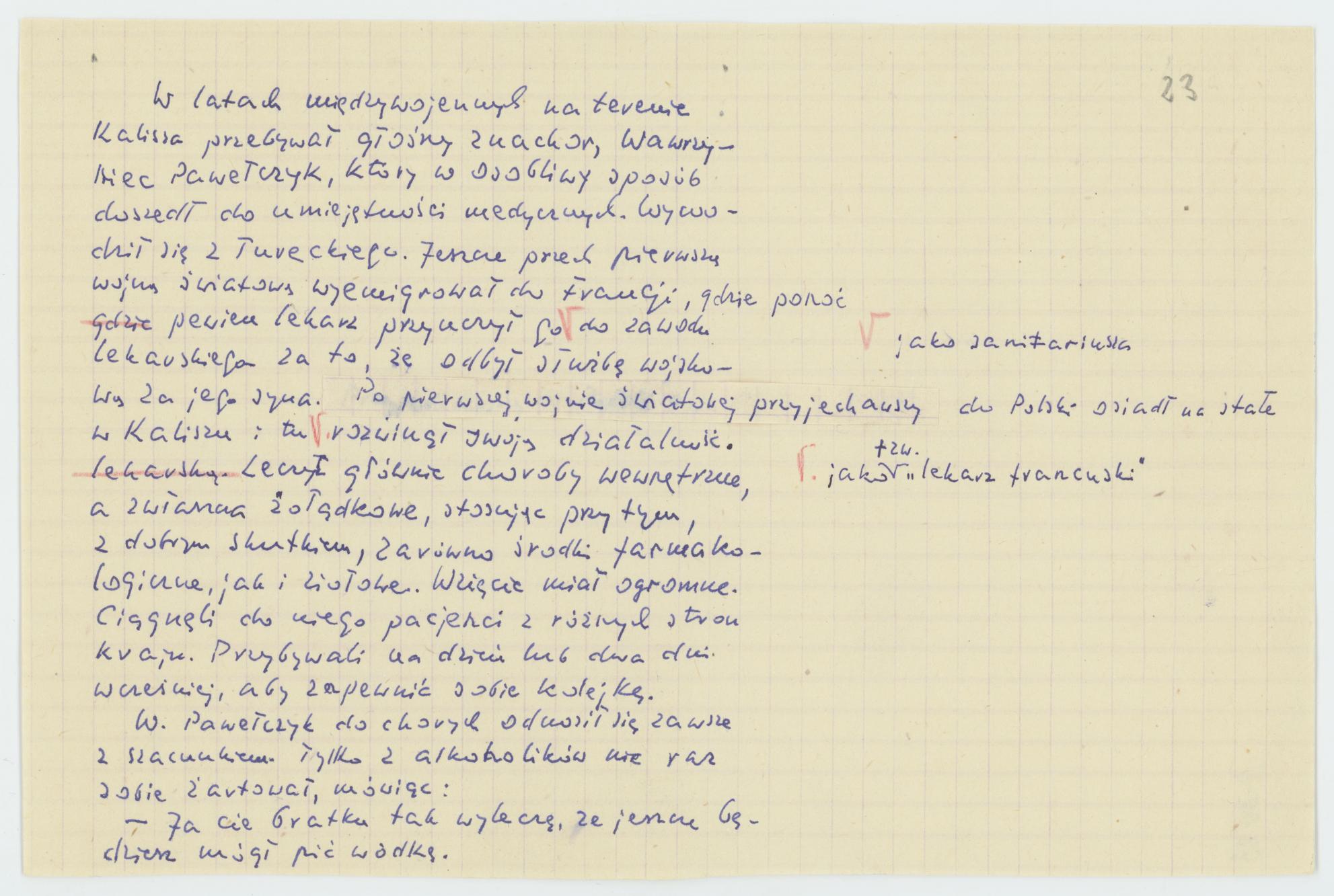 O niektórych zajęciach kaliszan, cz. 3