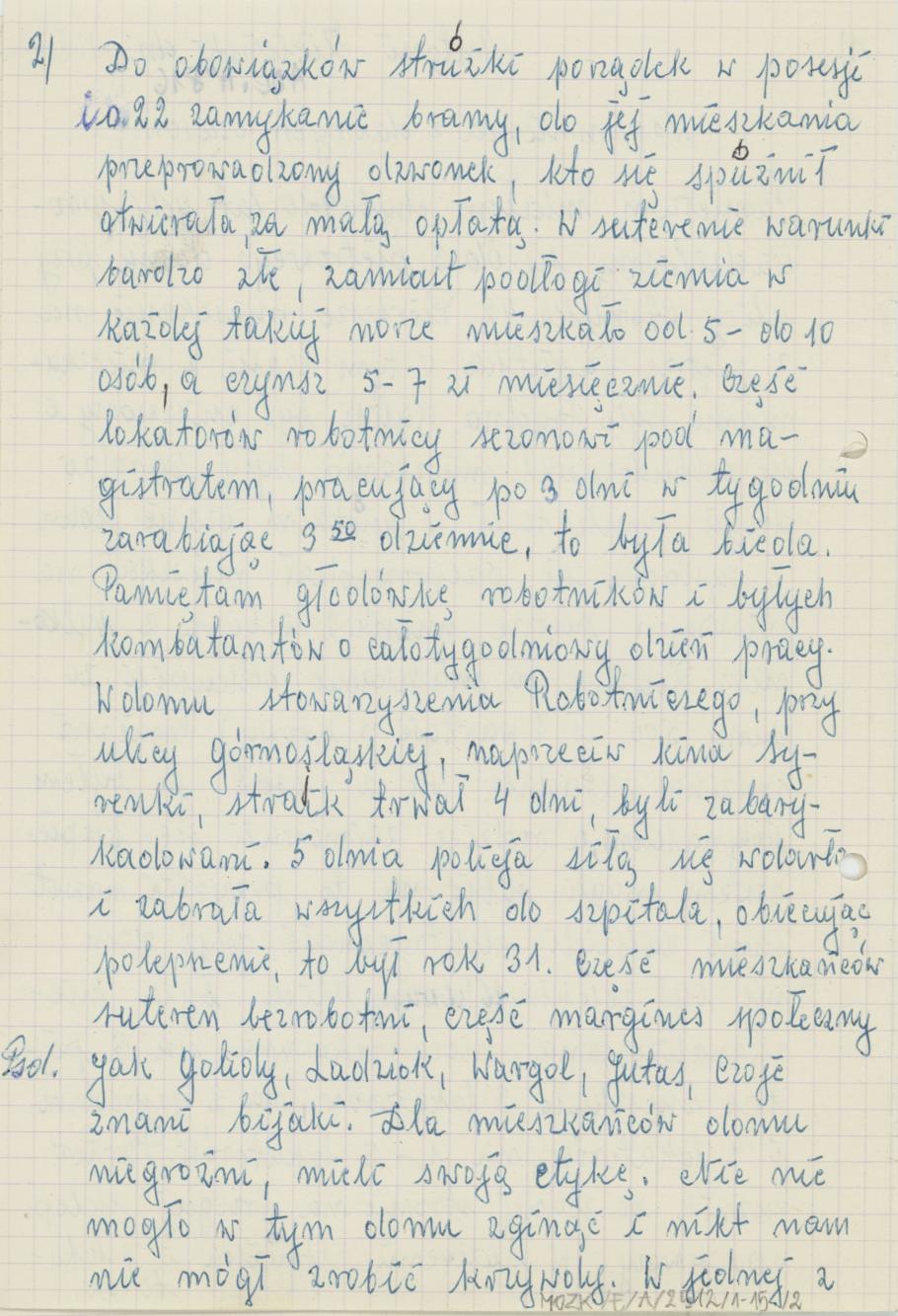 Wspomnienia z dawnych czasów, cz. 1