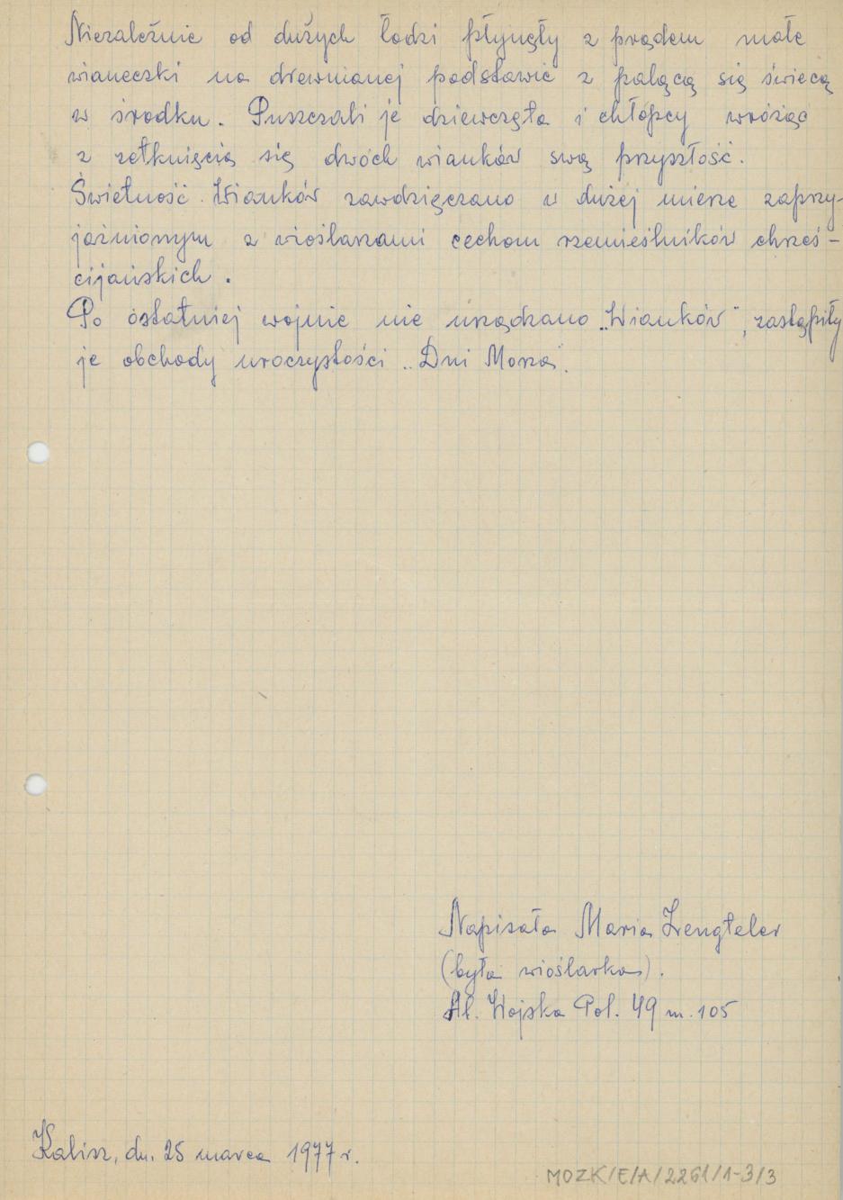 Opis obchodu Wianków Świętojańskich