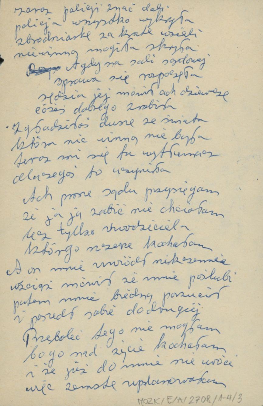 Ach jakaś smutna godzino