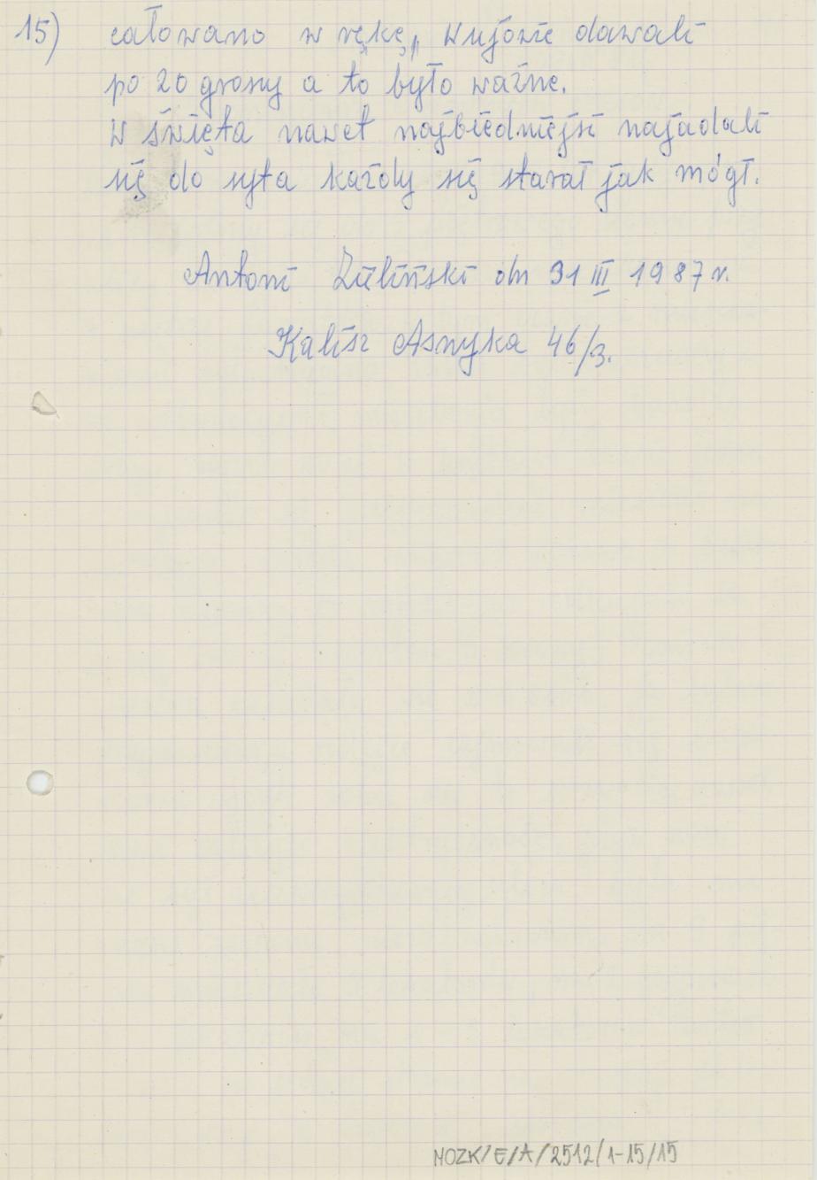 Wspomnienia z dawnych czasów, cz. 2