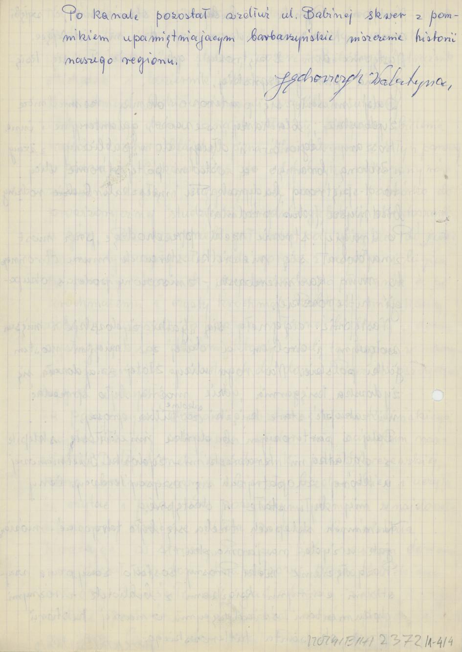 Wspomnienia z ulicy Babinej. Lata 1910/11