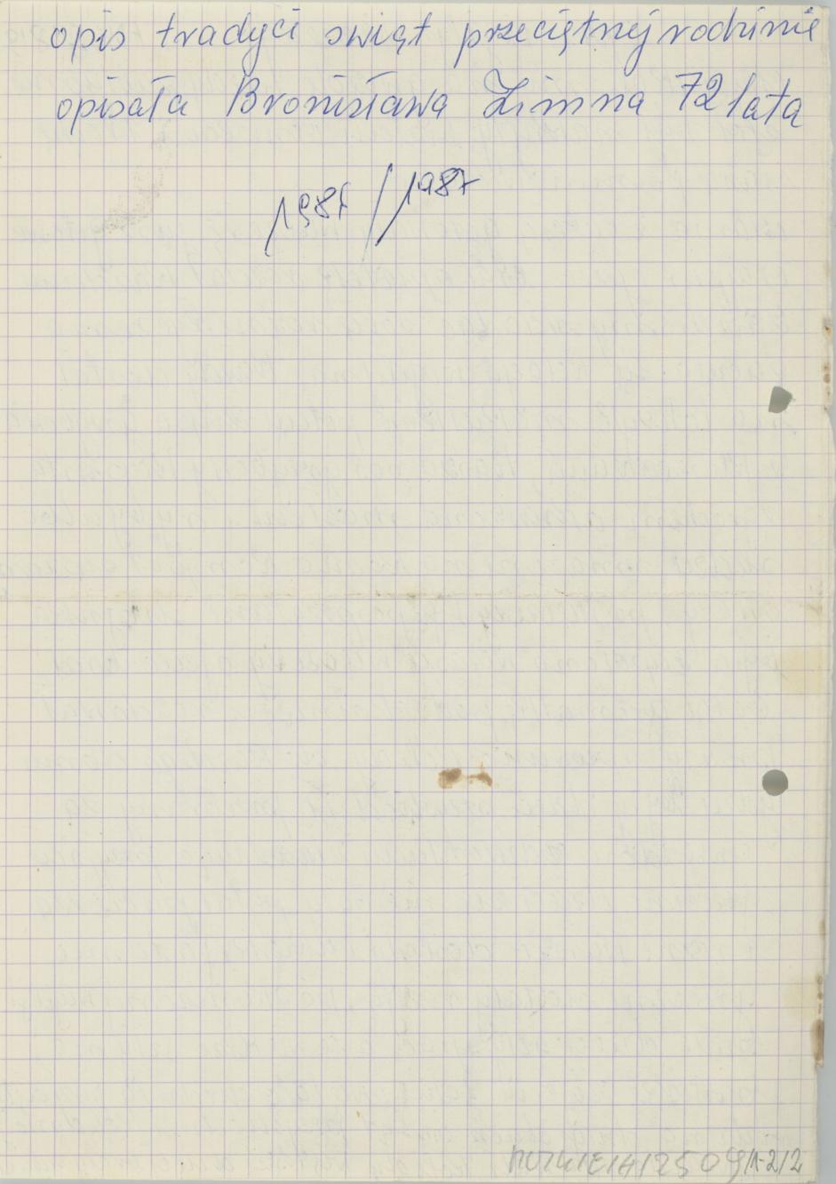 Opis wigilijnej wieczerzy