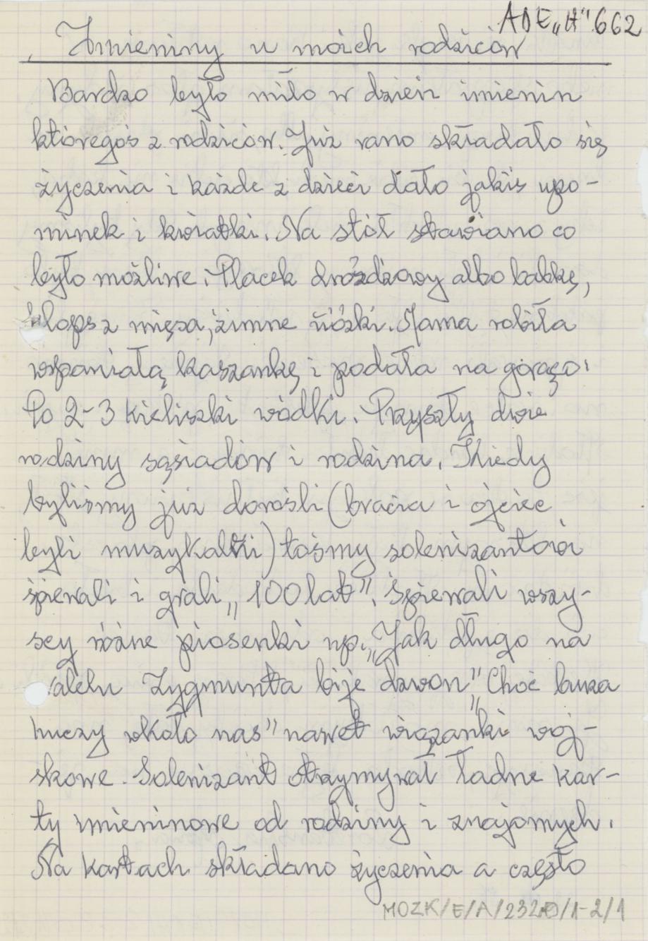 Imieniny u moich rodziców