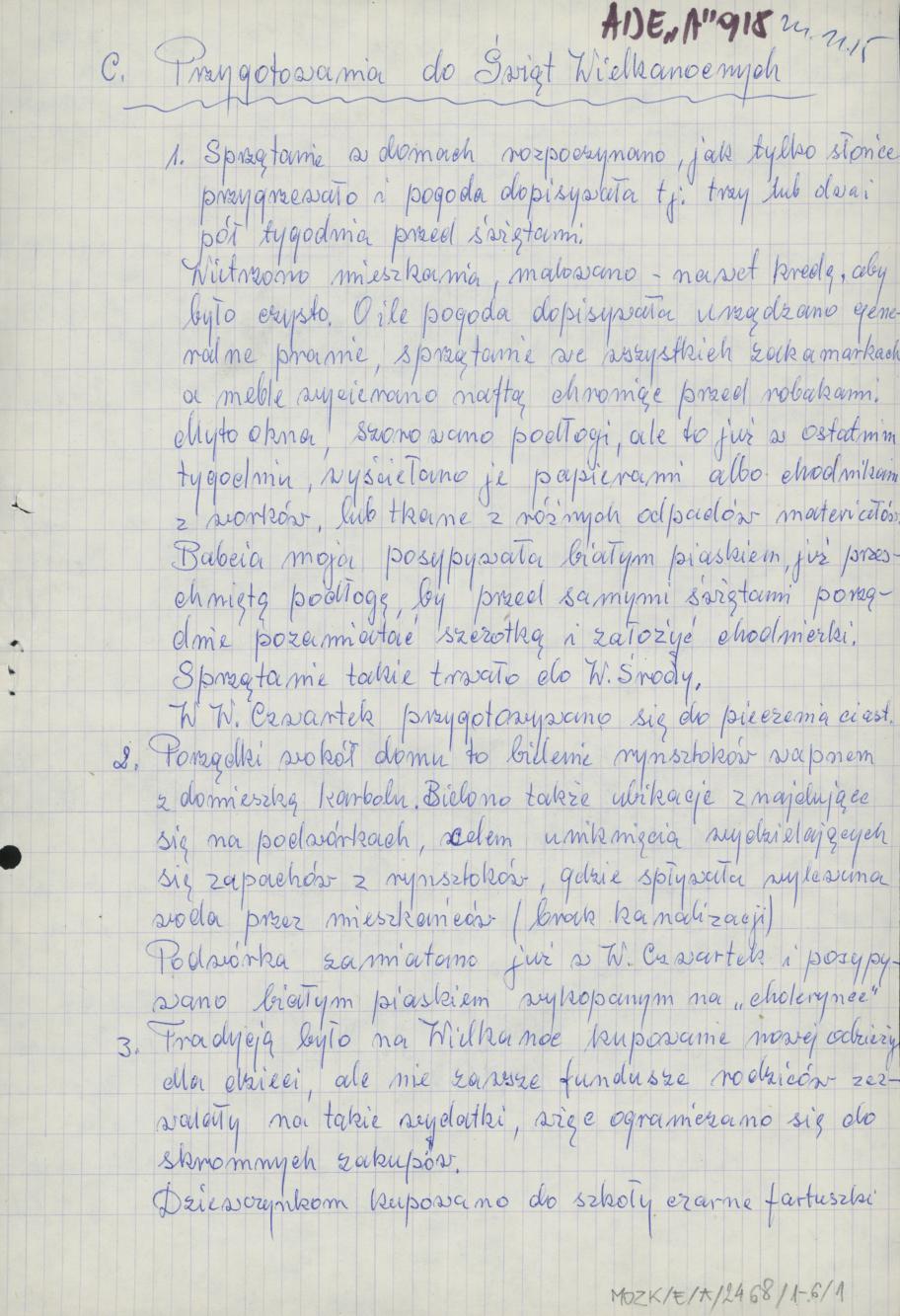 Przygotowania do Świąt Wielkanocnych