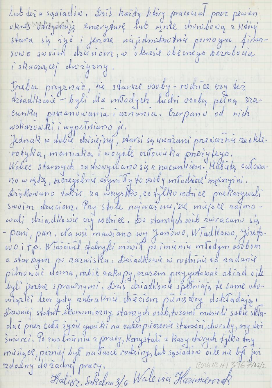 Starość i ludzie starsi dawniej i dziś