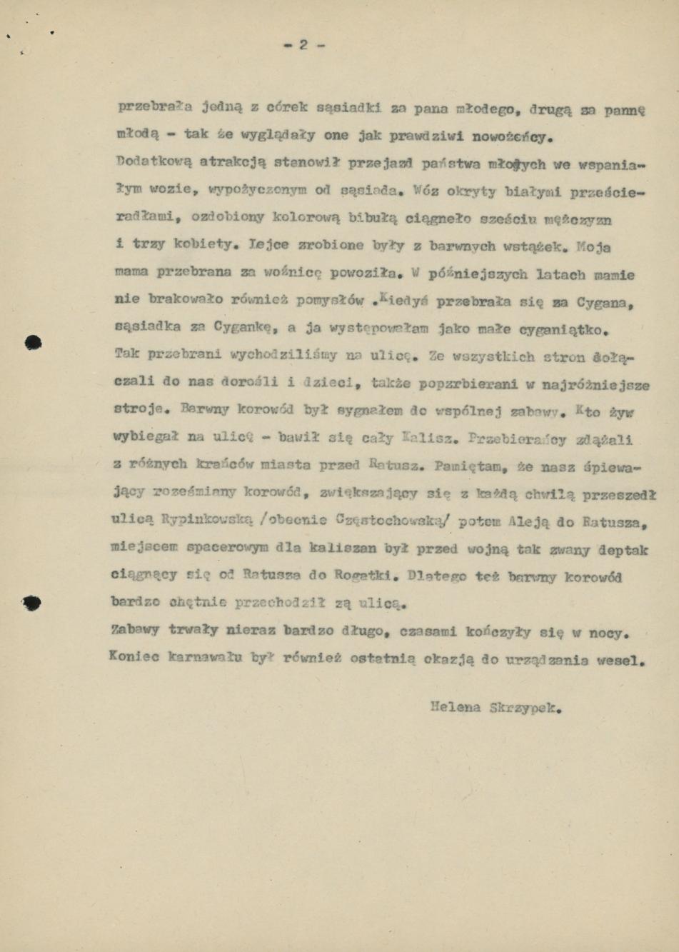 Wspomnienia o przebierańcach