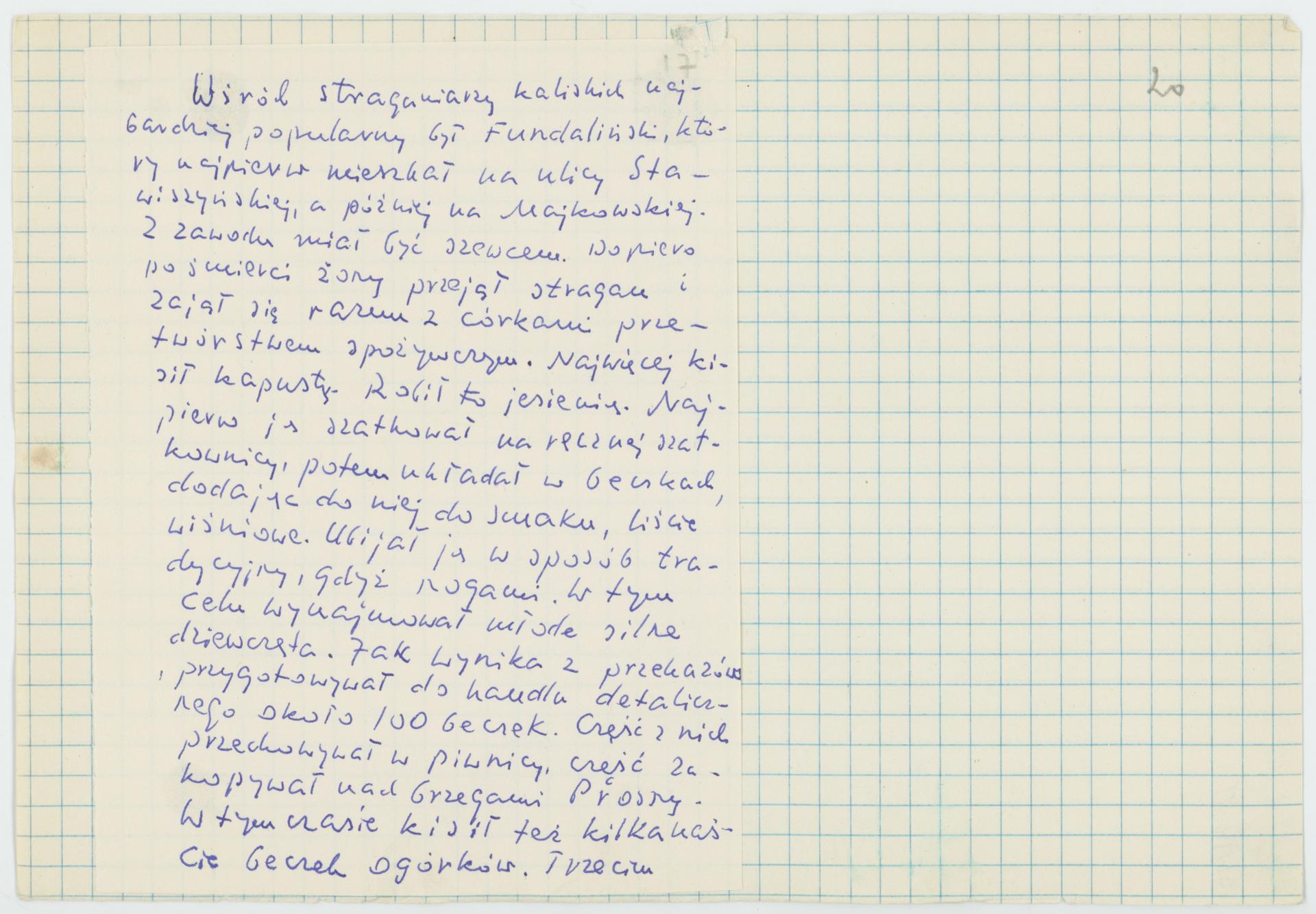 O niektórych zajęciach kaliszan, cz. 2