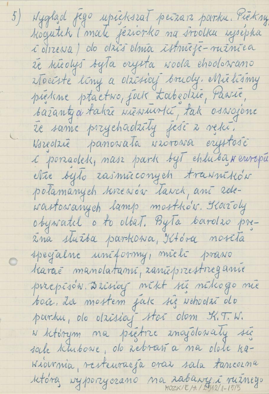 Wspomnienia z dawnych czasów, cz. 1