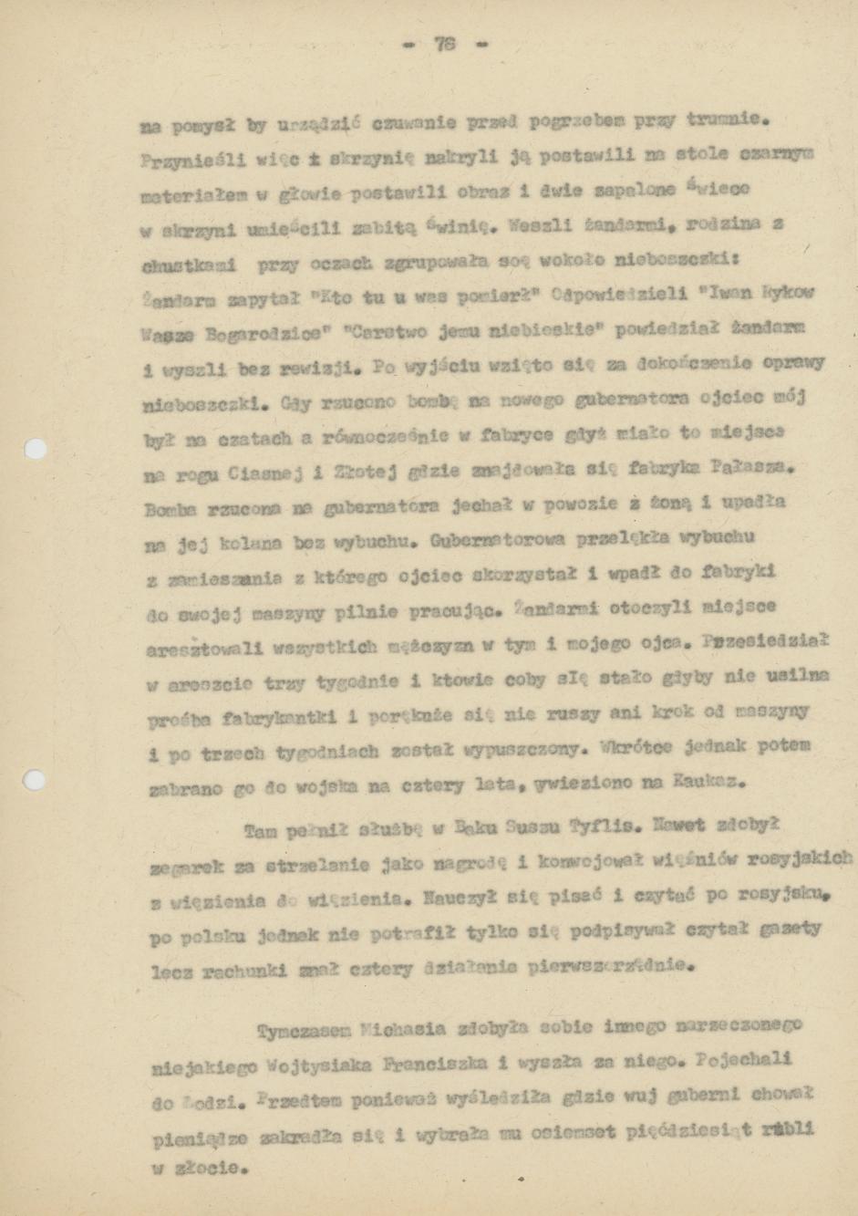 Pamiętnik Genowefy Górczyńskiej "Moi, ja i moje miasto", cz. 6