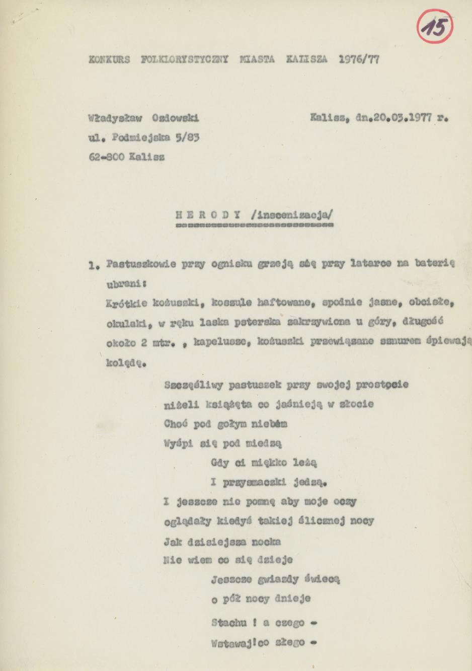 Herody - inscenizacja