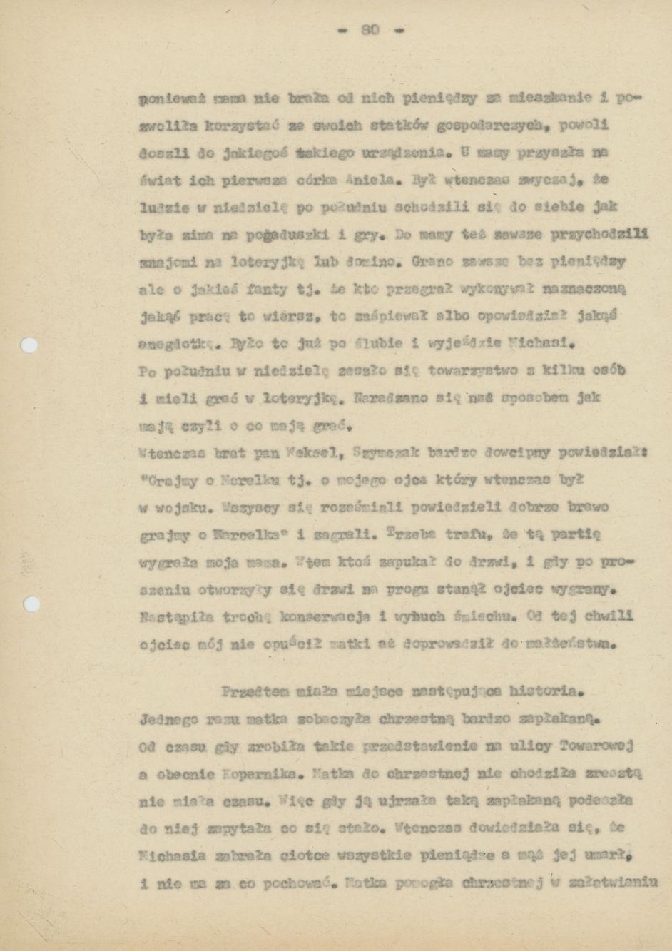 Pamiętnik Genowefy Górczyńskiej "Moi, ja i moje miasto", cz. 6