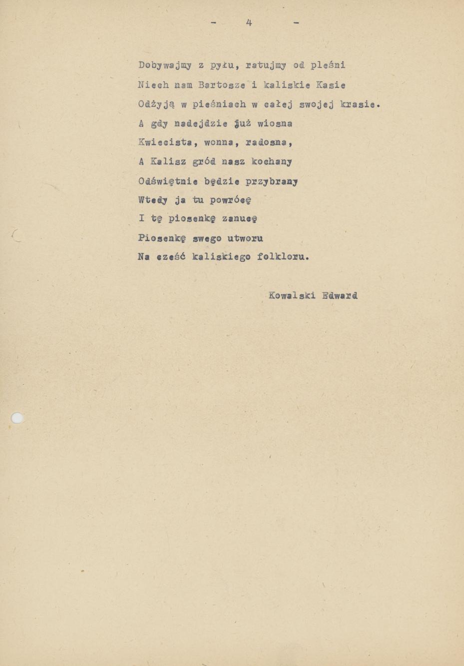 Kalisz me miasto rodzinne...