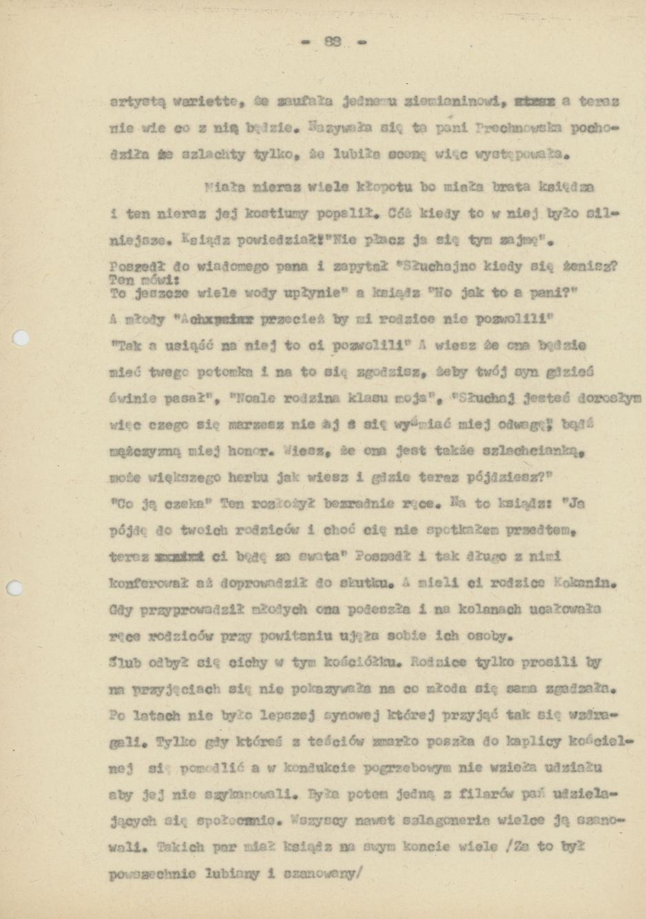 Pamiętnik Genowefy Górczyńskiej "Moi, ja i moje miasto", cz. 7