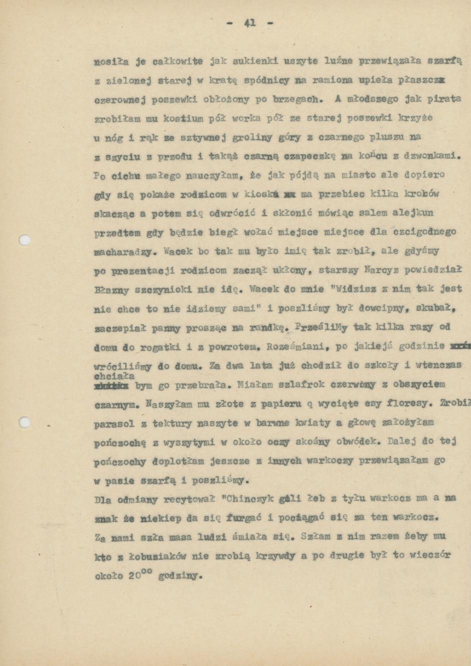 II część Pamiętnika rodzinnego i znajomych "Moi, ja i moje miasto", cz. 4