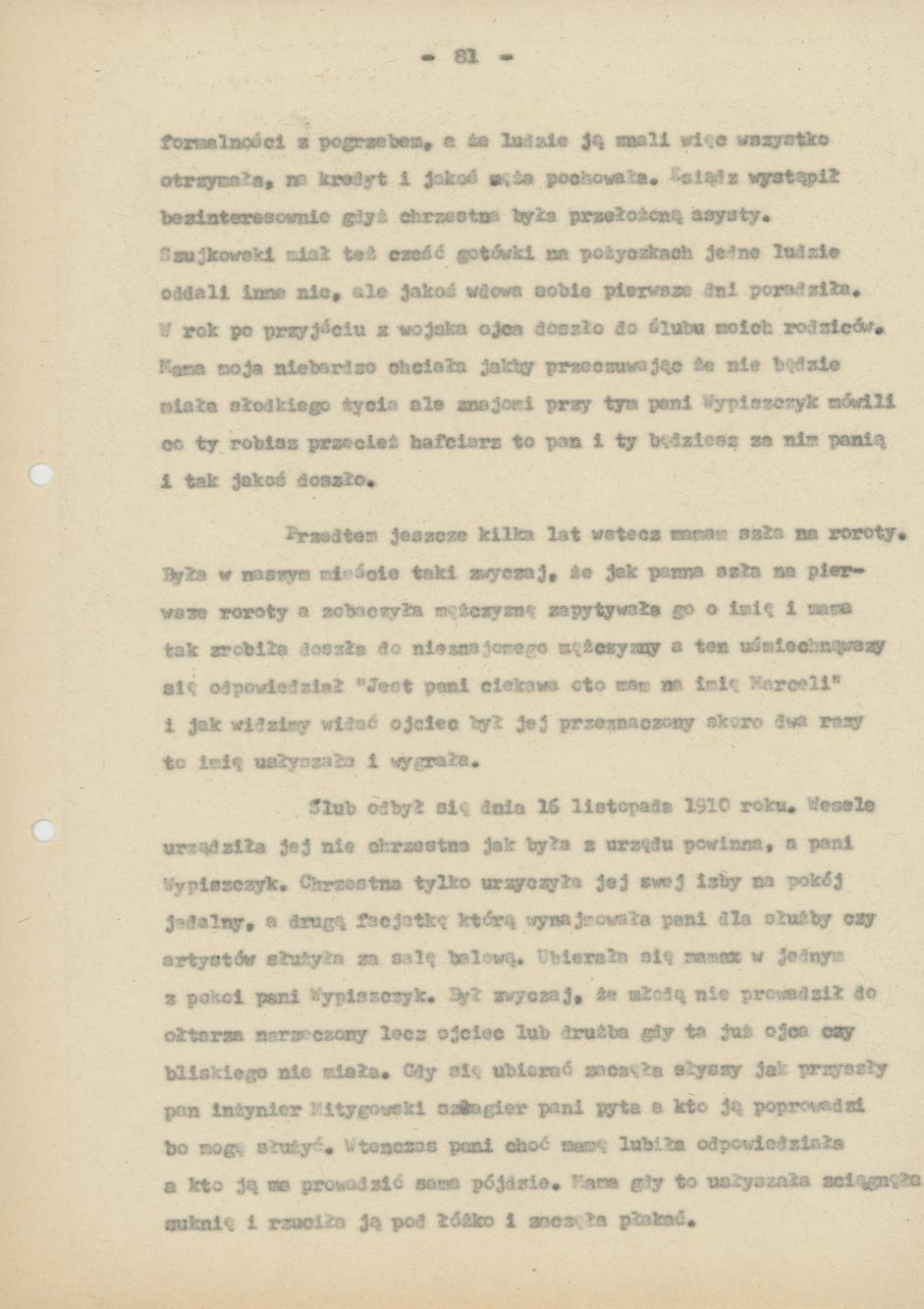 Pamiętnik Genowefy Górczyńskiej "Moi, ja i moje miasto", cz. 6