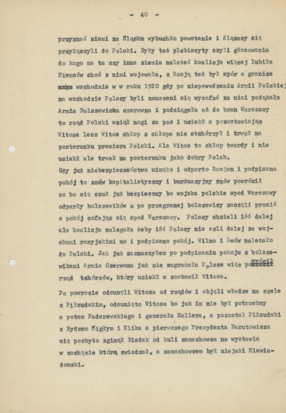 Mój pamiętnik oraz wspomnienia z moich młodych lat i z przeżyć z czasów I wojny światowej, cz. 4
