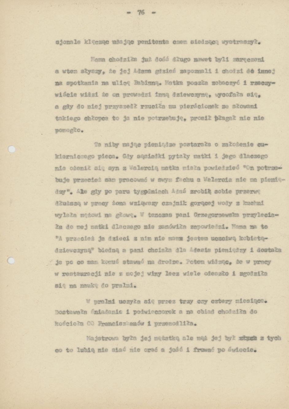 Pamiętnik Genowefy Górczyńskiej "Moi, ja i moje miasto", cz. 6