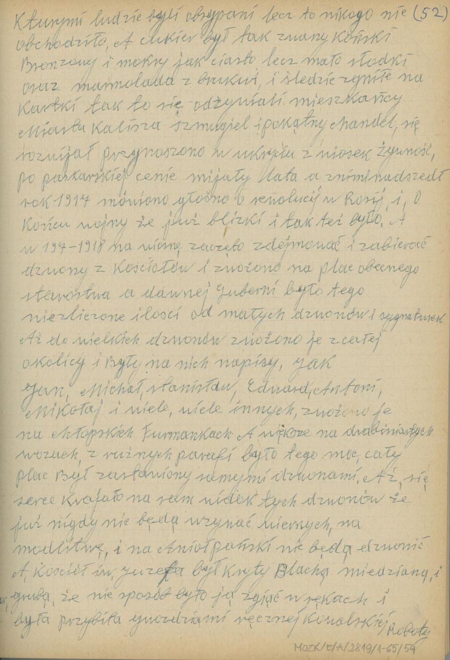 Mój pamiętnik oraz wspomnienia z moich młodych lat i z przeżyć z czasów I wojny światowej, cz. 5