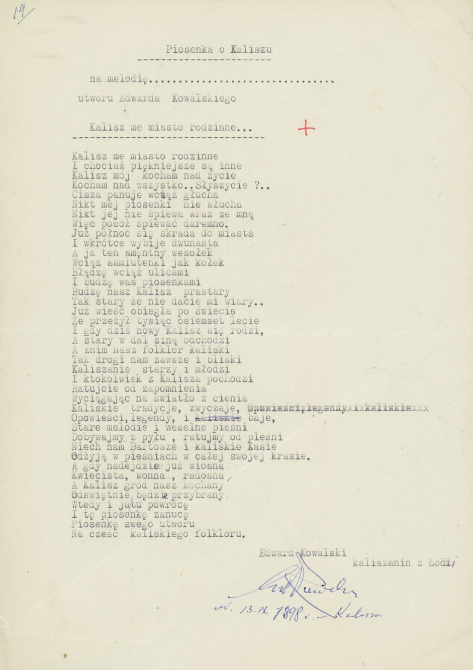 Kalisz, me miasto rodzinne